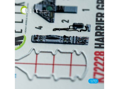 Harrier Gr1/Gr3 (Early) - interior 3D decals for Italeri kit 