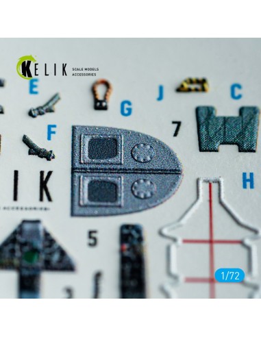 Harrier Gr1/Gr3 (Early) - interior 3D decals for Italeri kit 