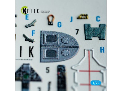 Harrier Gr1/Gr3 (Early) - interior 3D decals for Italeri kit 