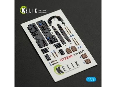 Ar-240 - interior 3D decals for Revell kit 