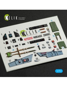 Mirage-2000C - interior 3D decals for DreamModel kit 