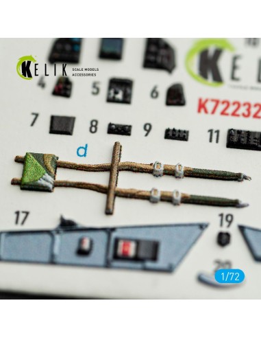 Mirage-2000C - interior 3D decals for DreamModel kit 
