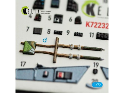 Mirage-2000C - interior 3D decals for DreamModel kit 