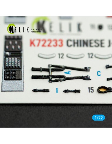Chinese J-10B - interior 3D decals for Trumpeter kit 