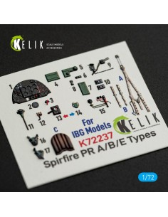 Spitfire PR A/B/E Types - interior 3D decals for IBG Models kit 