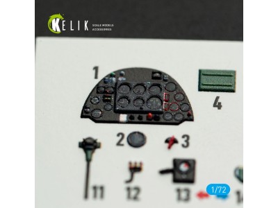 Spitfire PR A/B/E Types - interior 3D decals for IBG Models kit 