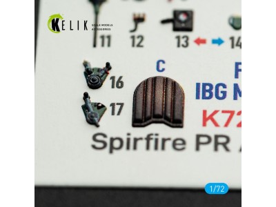 Spitfire PR A/B/E Types - interior 3D decals for IBG Models kit 