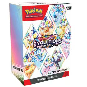 Pokémon JCC - Écarlate et Violet - Lot de boosters EV 8.5 Évolutions Prismatiques - FR