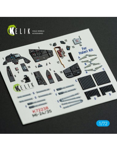 Mi-35/24 - interior 3D decals for Italeri kit 