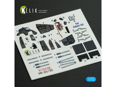Mi-35/24 - interior 3D decals for Italeri kit 