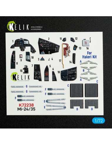 Mi-35/24 - interior 3D decals for Italeri kit 