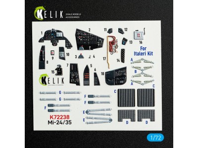 Mi-35/24 - interior 3D decals for Italeri kit 