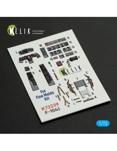 F-104J - interior 3D decals for Fine Molds kit 