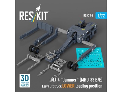 MJ-4 Jammer (MHU-83 B/E) Early lift truck LOWER loading position (3D Printed model kit) 