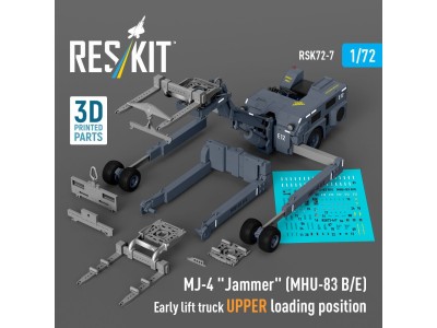 MJ-4 Jammer (MHU-83 B/E) Early lift truck UPPER loading position (3D Printed model kit) 