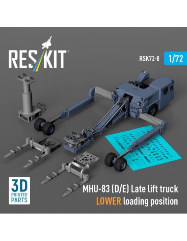 MHU-83 (D/E) Late lift truck LOWER loading position (3D Printed model kit) 