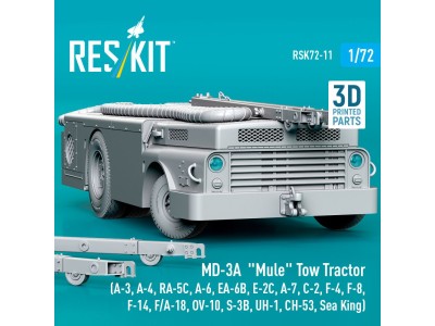 MD-3A Mule Tow Tractor (A-3, A-4, RA-5C, A-6, EA-6B, E-2C, A-7, C-2, F-4, F-8, F-14, F/A-18, OV-10, S-3B, UH-1, CH-53, Sea King)