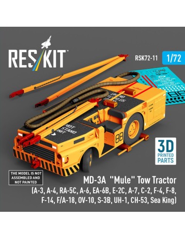 MD-3A Mule Tow Tractor (A-3, A-4, RA-5C, A-6, EA-6B, E-2C, A-7, C-2, F-4, F-8, F-14, F/A-18, OV-10, S-3B, UH-1, CH-53, Sea King)