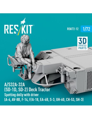 A/S32A-32A (SD-1D, SD-2) Deck Tractor Spotting dolly with driver (A-6, AV-8B, F-14, F/A-18, EA-6B, S-3, UH-60, CH-53, SH-3) (3D 