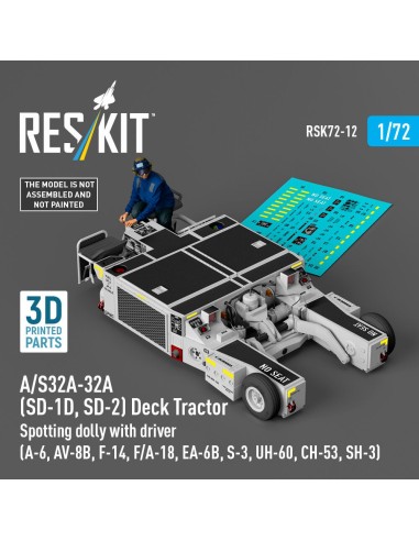 A/S32A-32A (SD-1D, SD-2) Deck Tractor Spotting dolly with driver (A-6, AV-8B, F-14, F/A-18, EA-6B, S-3, UH-60, CH-53, SH-3) (3D 