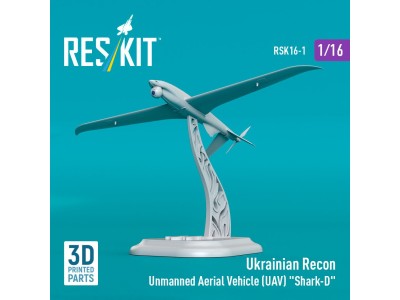 Ukrainian Recon Unmanned Aerial Vehicle (UAV) Shark-D (3D Printed) (1/16) 