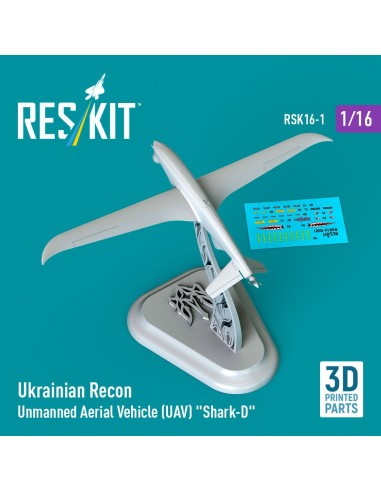 Ukrainian Recon Unmanned Aerial Vehicle (UAV) Shark-D (3D Printed) (1/16) 