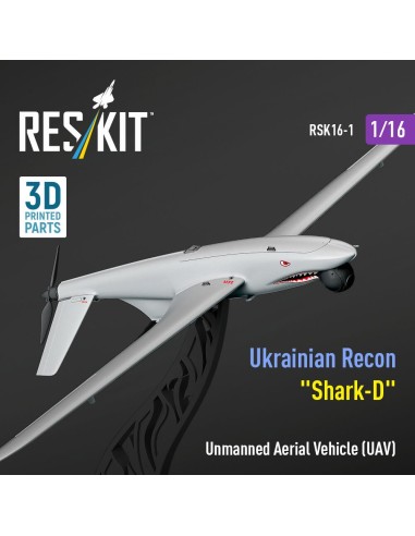 Ukrainian Recon Unmanned Aerial Vehicle (UAV) Shark-D (3D Printed) (1/16) 