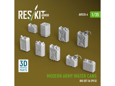 Modern army water cans, big set (3D Printed) 