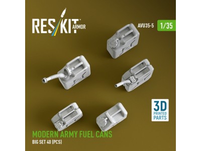 Modern army fuel cans, big set (3D Printed) 