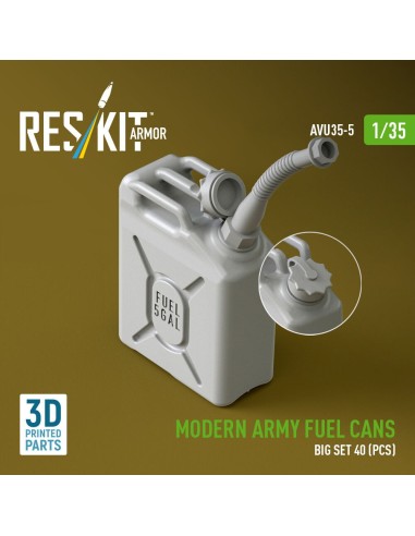 Modern army fuel cans, big set (3D Printed) 