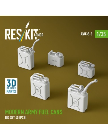 Modern army fuel cans, big set (3D Printed) 