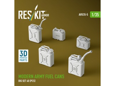 Modern army fuel cans, big set (3D Printed) 