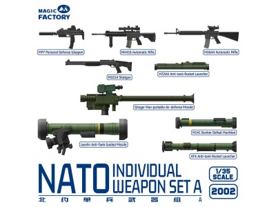 NATO Individual Weapon Set A(A kit incl.2 pcs of each weapon 