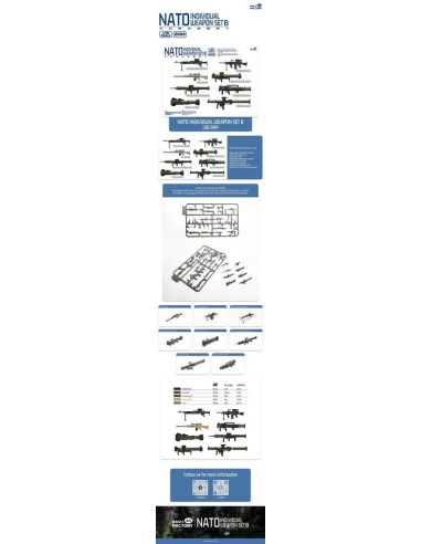 NATO Individual Weapon Set B(A kit incl.2pcs of each weapon 