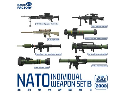NATO Individual Weapon Set B(A kit incl.2pcs of each weapon 