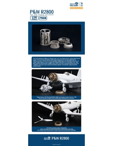 1/48 P&W R2800 Engine Separate Display Version  Set 2 