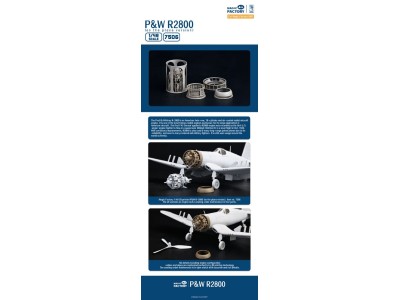 1/48 P&W R2800 Engine Separate Display Version  Set 2 