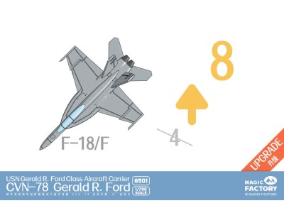U.S. Navy  Gerald R. Ford-class Aircraft Carrier- USS Gerald R. Ford CVN-78 (Upgraded Version) 