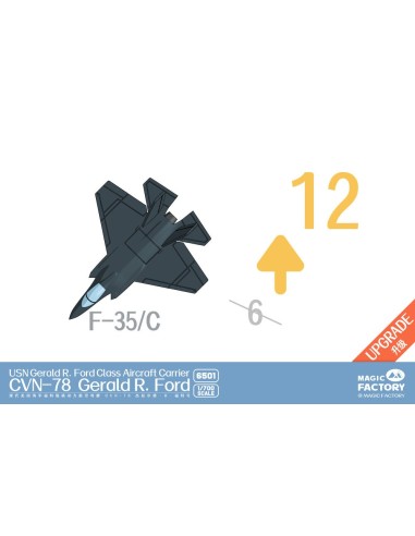 U.S. Navy  Gerald R. Ford-class Aircraft Carrier- USS Gerald R. Ford CVN-78 (Upgraded Version) 