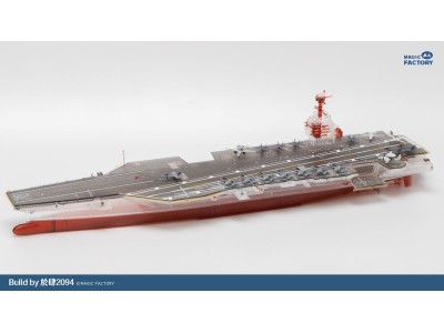 Clear Painted Colorful U.S. Navy  Gerald R. Ford-class aircraft carrier- USS Gerald R. Ford CVN-78 