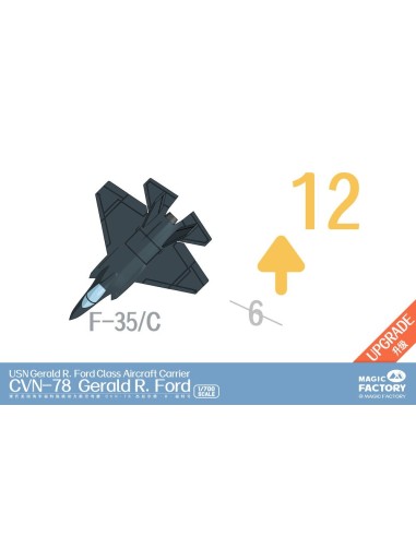 Clear Painted Colorful U.S. Navy  Gerald R. Ford-class aircraft carrier- USS Gerald R. Ford CVN-78 