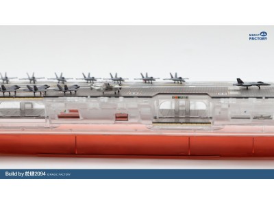 Clear Painted Colorful U.S. Navy  Gerald R. Ford-class aircraft carrier- USS Gerald R. Ford CVN-78 