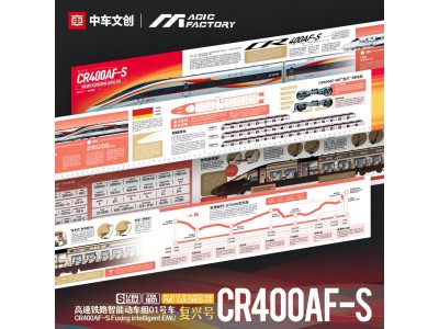 CR400AF-S Fuxing intelligent EMU (Cement-free and pre-colored) 