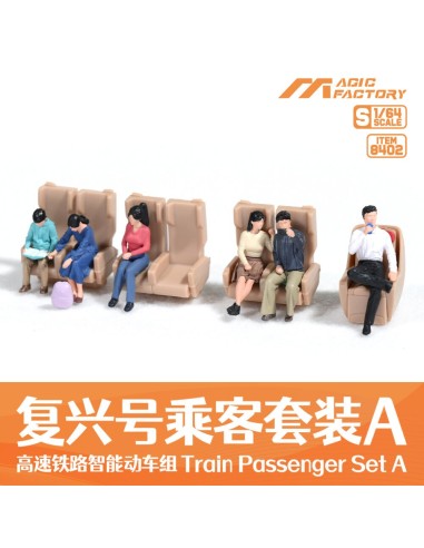 Train Passenger Set A (for item no. 1601, precolored and assembled) 