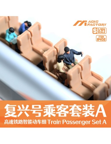 Train Passenger Set A (for item no. 1601, precolored and assembled) 