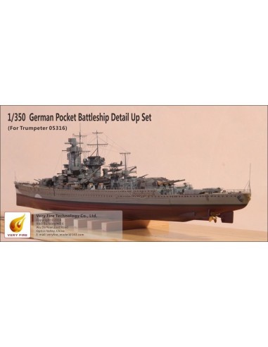 Admiral Graf Spee Detail Up Set(f.Trumpet (f.Trumpeter 05316) 