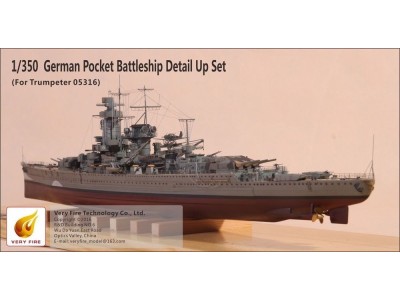 Admiral Graf Spee Detail Up Set(f.Trumpet (f.Trumpeter 05316) 
