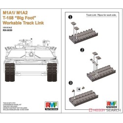 M1A1/ M1A2 T-158"Big Foot"Workable Track Link 