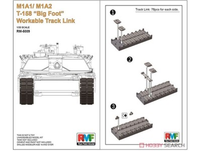 M1A1/ M1A2 T-158"Big Foot"Workable Track Link 