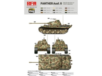 Panther Ausf.G Early/Late productions 